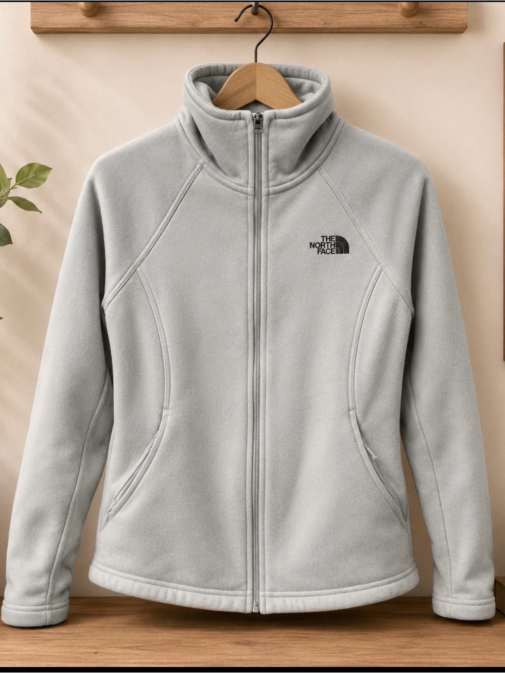 The North Face size S/P blue full zip sweater jacket
